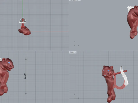 Earrings 50933 3D Model