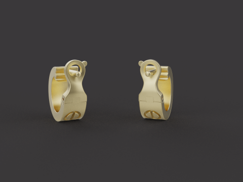 Earrings 52084 3D मॉडल