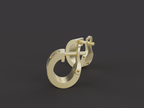 Earrings 52084 Model 3D