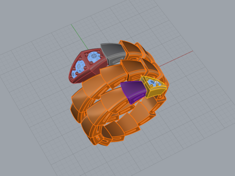 Serpent Ring 52106 3D-Modell