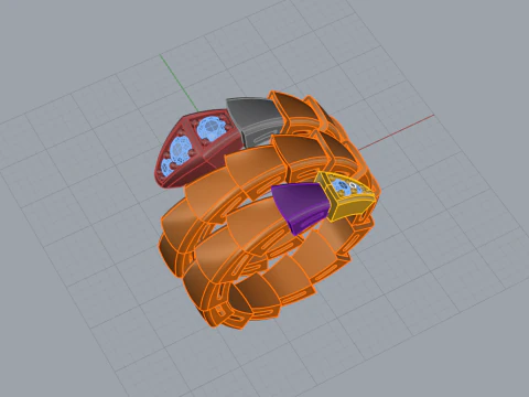 Serpent Ring 52106 3D Model
