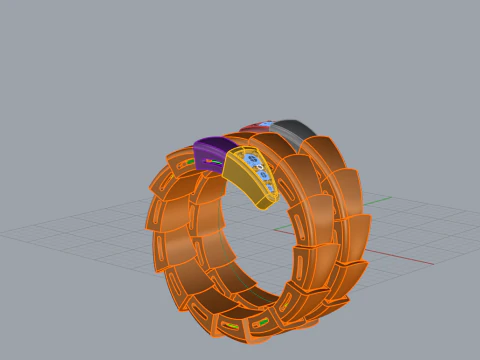 Serpent Ring 52106 3D Model