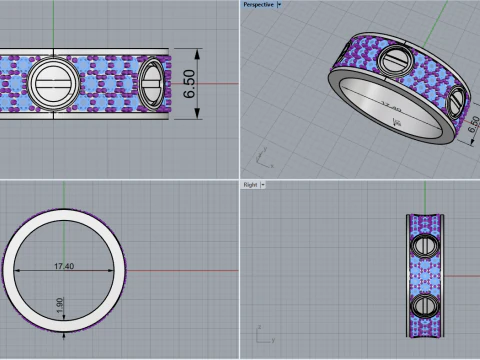Ring 52794 3D Model