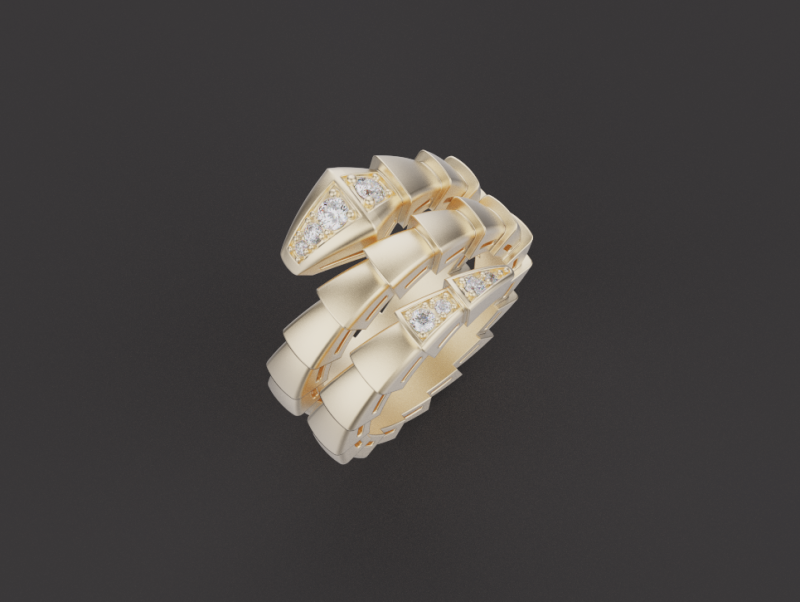 Serpent Ring 53099 Modelo 3D .c4d .max .obj .3ds .fbx .stl .blend