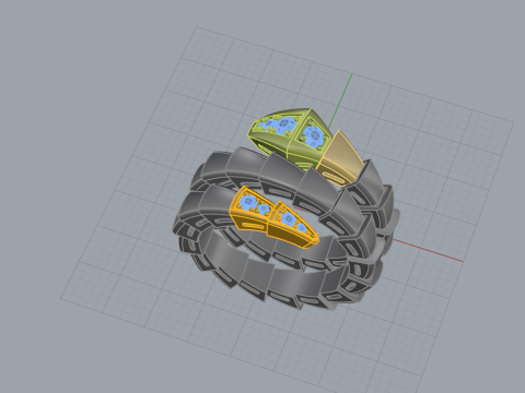 Serpent Ring 53099 Modelo 3D