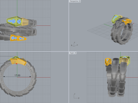 Serpent Ring 53099 Modelo 3D