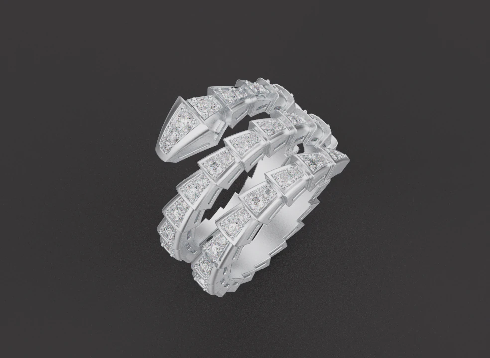 Bague Serpent 53032 Modèle 3D .c4d .max .obj .3ds .fbx .stl .blend 