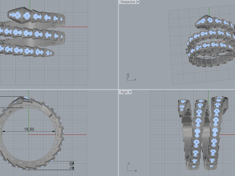 Serpent Ring 53032 3D-Modell