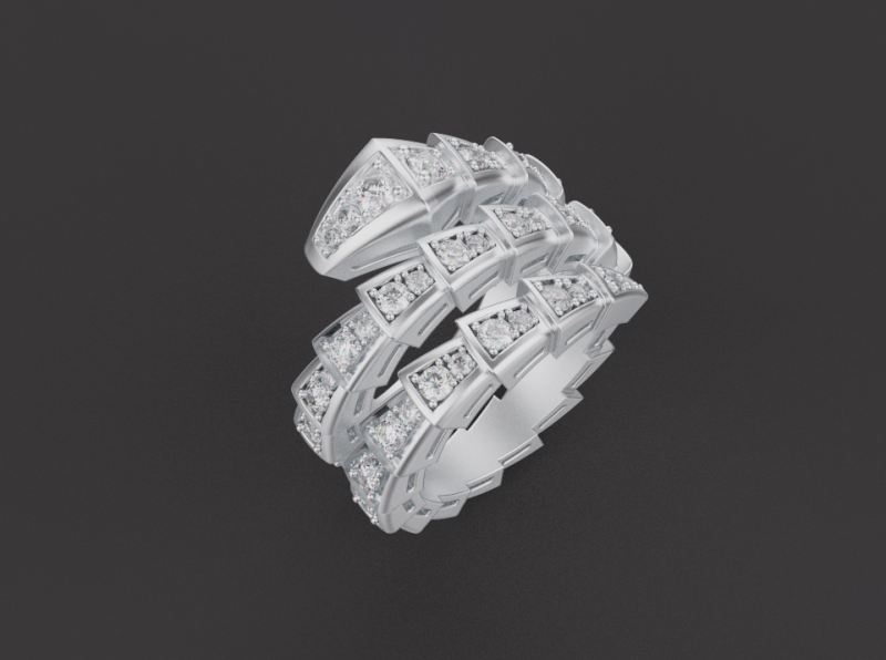 Serpent Ring 53002 Modelo 3D .c4d .max .obj .3ds .fbx .stl .blend