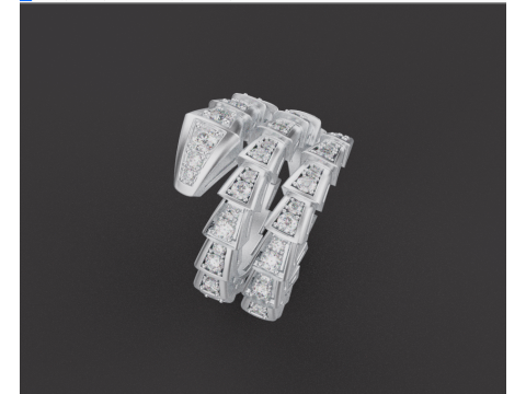 Serpent Ring 53002 Modelo 3D