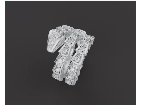 Serpent Ring 53002 3D Model