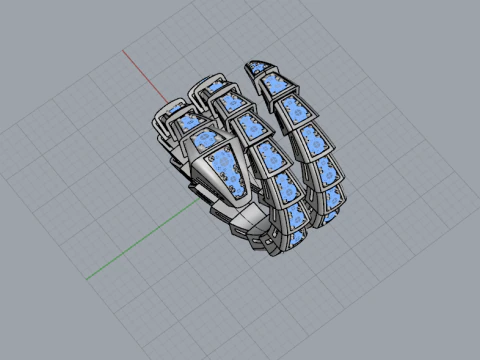 Serpent Ring 53002 3D Model