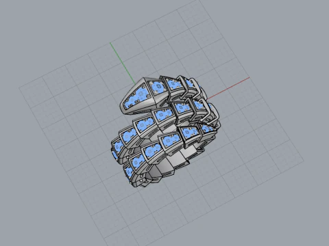 Serpent Ring 53002 3D Model