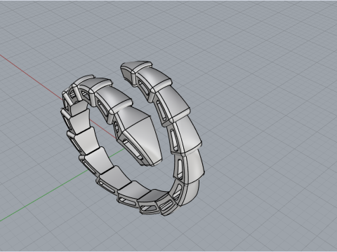 Serpent Ring 60071 3D 모델