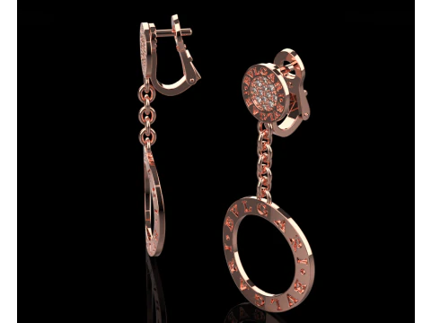 Earrings 60515 3D Model