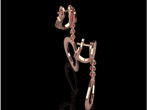 Earrings 60515 3D Model