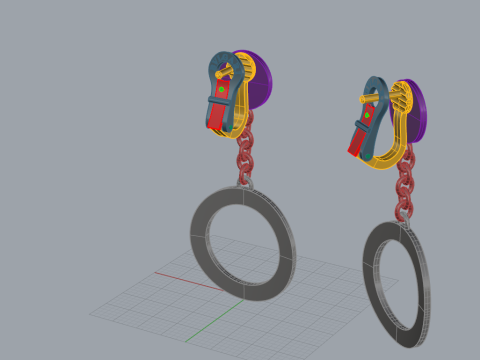Earrings 60515 3Dモデル