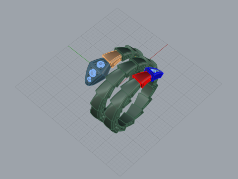 Serpent Ring 60750 3D 모델