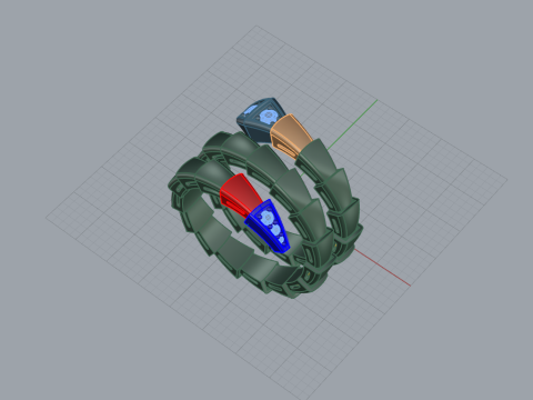 Serpent Ring 60750 3D 모델
