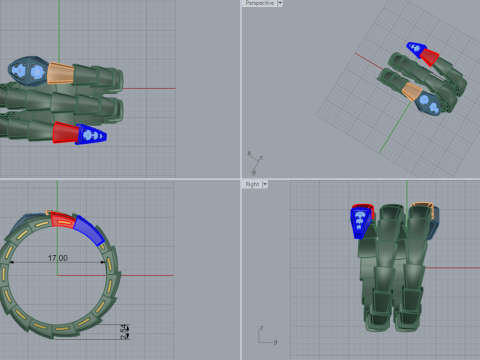 Serpent Ring 60750 3D 모델