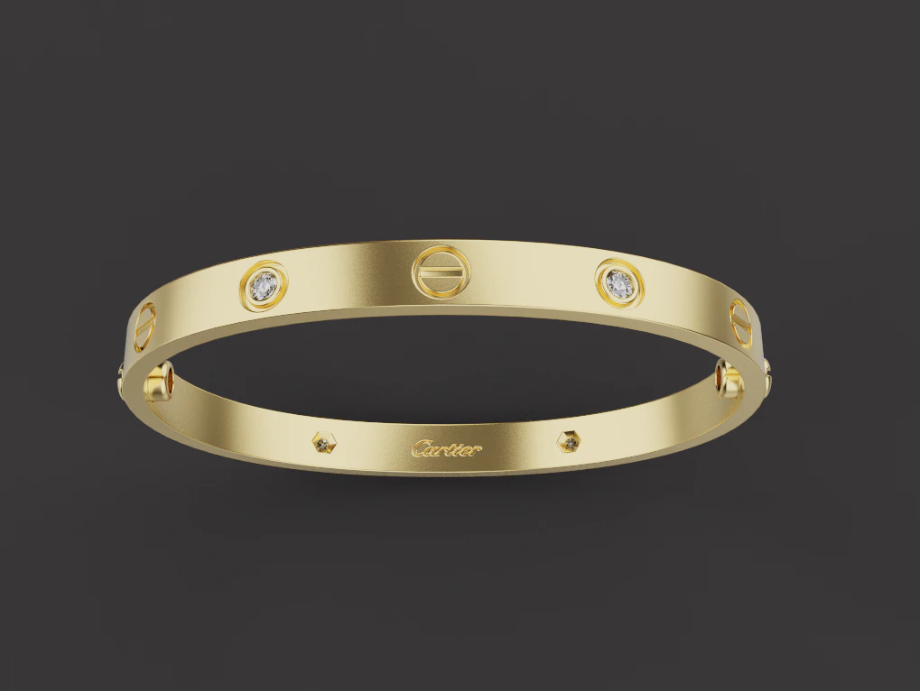 Bracelet 60907 3D Model .c4d .max .obj .3ds .fbx .stl .blend 