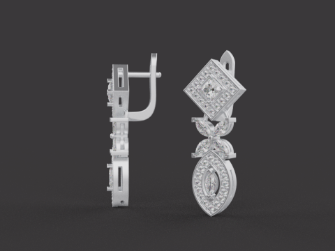 Earrings 61089 3D Model