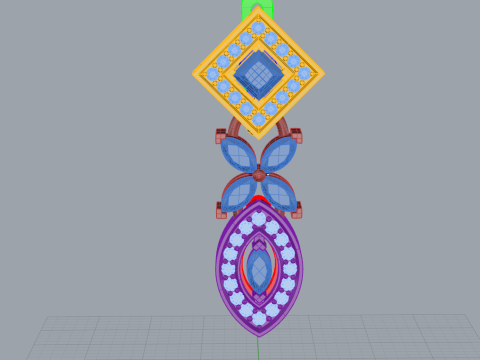 Earrings 61089 Modelo 3D