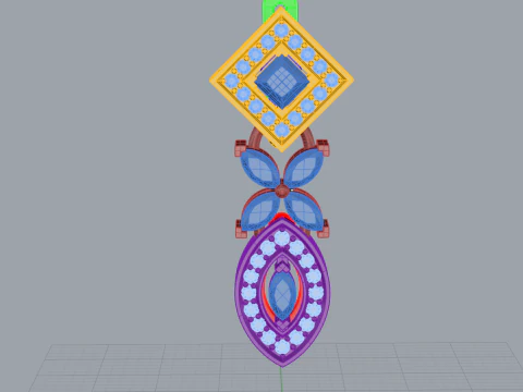 Earrings 61089 3D Model