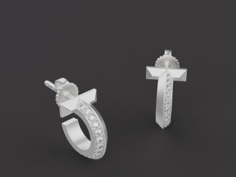 Earrings 61350 3Dモデル