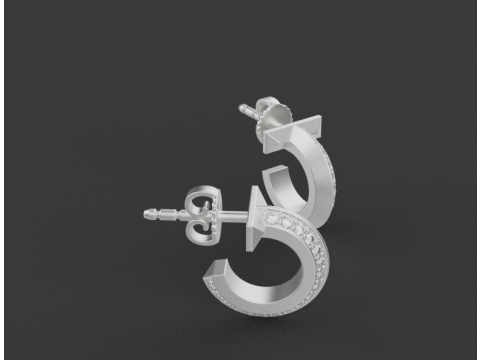 Earrings 61350 3D Модель