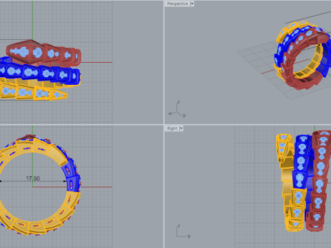 Serpent Ring 60722 3D 모델