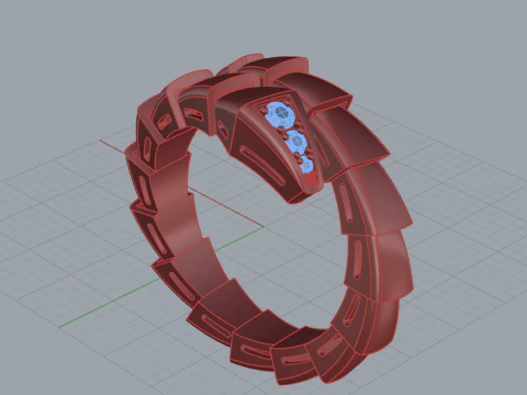 Serpent Ring 66054 3D Model