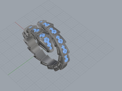 Serpent Ring 66020 3D-Modell