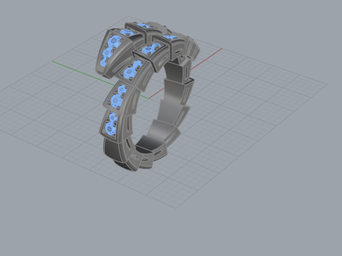 Serpent Ring 66020 3D-Modell
