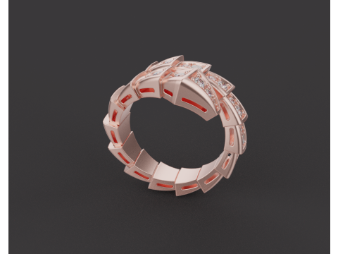 Serpent Ring 17106 3D Model