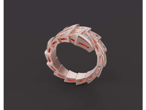 Serpent Ring 17106 3D Model