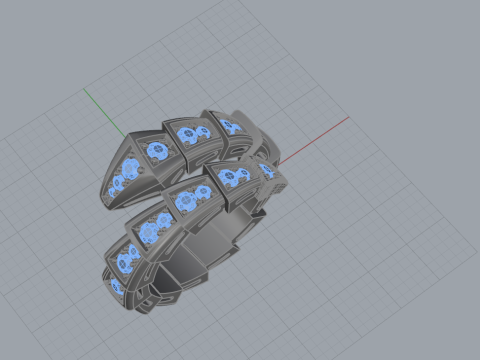 Serpent Ring 17106 3D Model