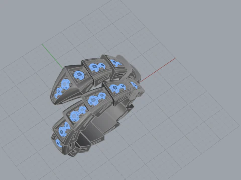 Serpent Ring 17106 3D Model