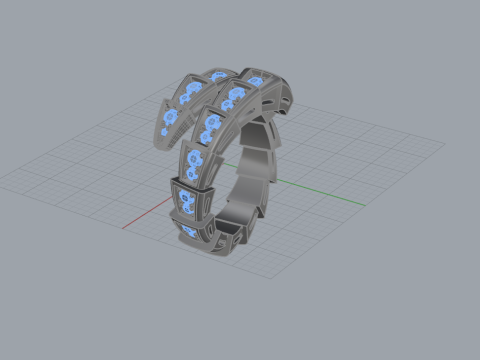 Serpent Ring 17106 3D Model