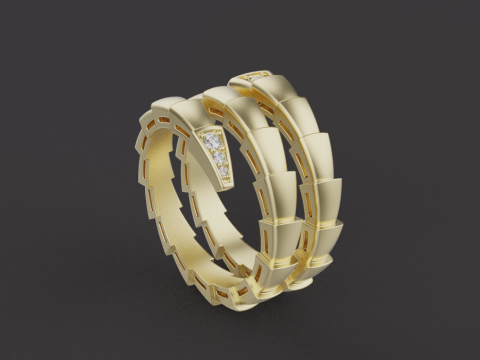 Serpent Ring 17080 3D Model