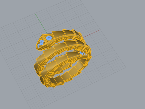 Serpent Ring 17080 3D मॉडल