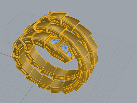 Serpent Ring 17080 3D मॉडल