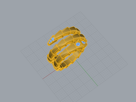 Serpent Ring 17080 3D मॉडल