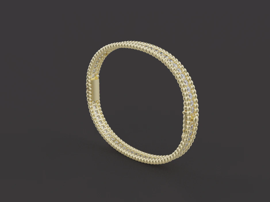 Bracelet 17121 3D Model .c4d .max .obj .3ds .fbx .stl .blend 