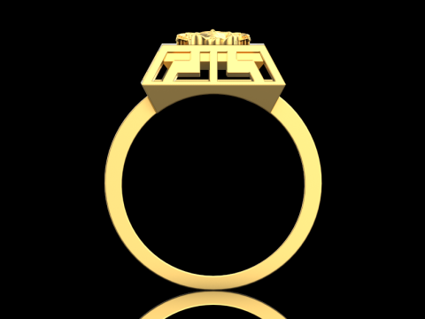 Ring and Earrings set 17028 3D 모델