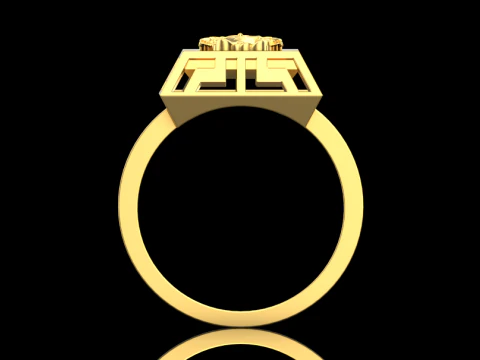 Ring and Earrings set 17028 3D Model