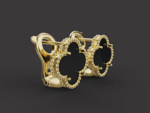 Ring and Earrings set 17028 3D Model