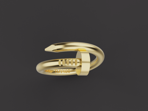 Nail Ring 15190 Model 3D