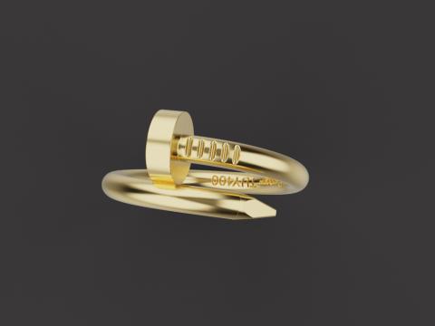 Nail Ring 15190 Model 3D