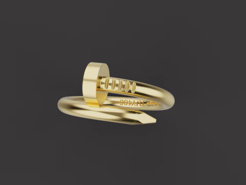 Nail Ring 15190 3D Model